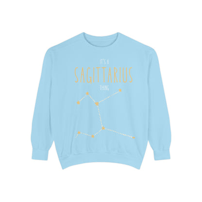 Sagittarius Constellation Sweatshirt | Unisex Garment-Dyed Apparel for Astrology Lovers, Cozy Astrology Gift, Birthday Gift, Zodiac Fashion