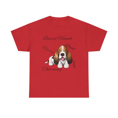 Cute Beagle Dog Graphic Unisex Heavy Cotton Tee
