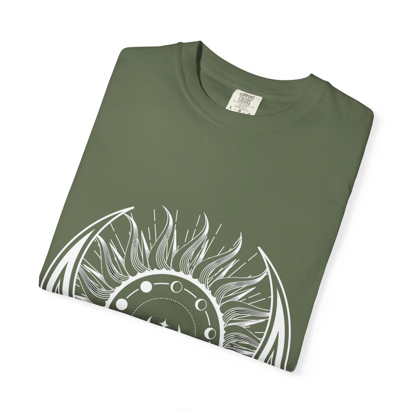 Celestial Suns & Moons T-Shirt, Cosmic Graphic Tee, Unisex Space Shirt, Astrology Apparel, Horoscope Gift for Him/Her
