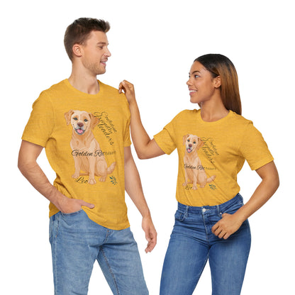 Golden Retriever Love Unisex Tee - Celebrate Your Furry Friend!