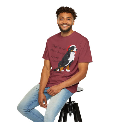 Capricorn Dog Unisex Garment-Dyed T-Shirt - Strong, Elegant, and Lazer Focused