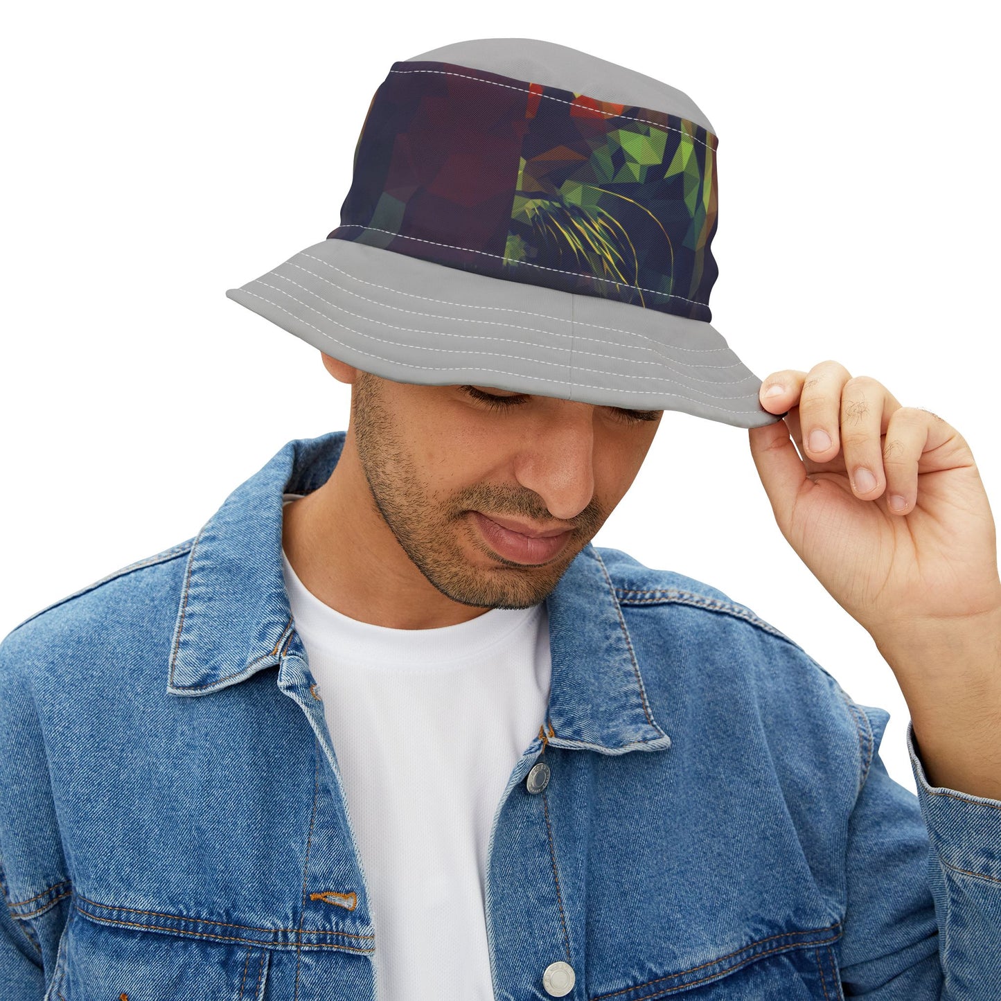 Vibrant Abstract Graphic Bucket Hat - Stylish & Trendy Summer Accessory