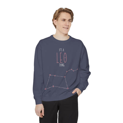 Leo Zodiac Sweatshirt, Astrology Gift, Horoscope Apparel, Unisex Fashion, Birthday Celebration, Cozy Layering