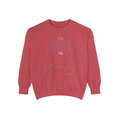 Pisces Zodiac Sweatshirt – Cozy Astrology Gift for Her, Unisex Pullover for Astrology Lovers, Birthday, Everyday Wear, Casual Style
