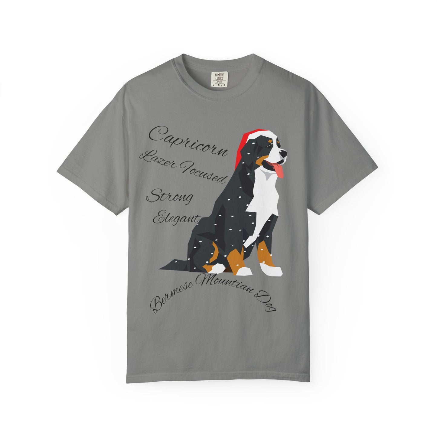 Capricorn Dog Unisex Garment-Dyed T-Shirt - Strong, Elegant, and Lazer Focused