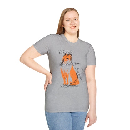 Border Collie Lover Unisex Softstyle T-Shirt - Express Your Affection for This Adorable Breed
