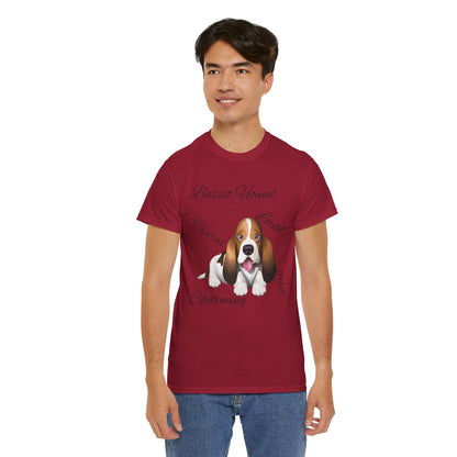 Cute Beagle Dog Graphic Unisex Heavy Cotton Tee