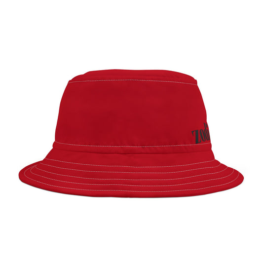 Zodiac 4 Wear Red Bucket Hat - Trendy Sun Protection for Astrology Lovers