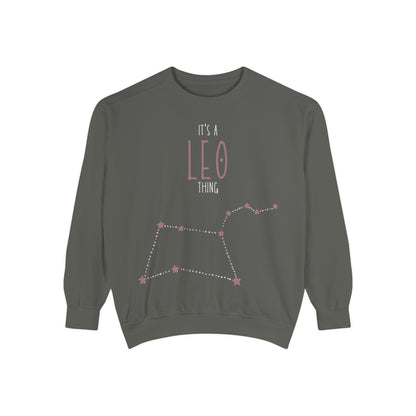 Leo Zodiac Sweatshirt, Astrology Gift, Horoscope Apparel, Unisex Fashion, Birthday Celebration, Cozy Layering