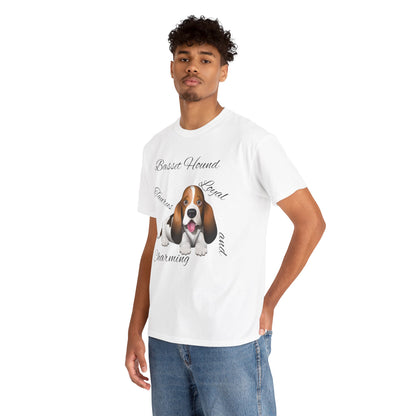 Cute Beagle Dog Graphic Unisex Heavy Cotton Tee
