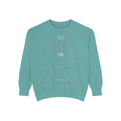 Leo Zodiac Sweatshirt, Astrology Gift, Horoscope Apparel, Unisex Fashion, Birthday Celebration, Cozy Layering