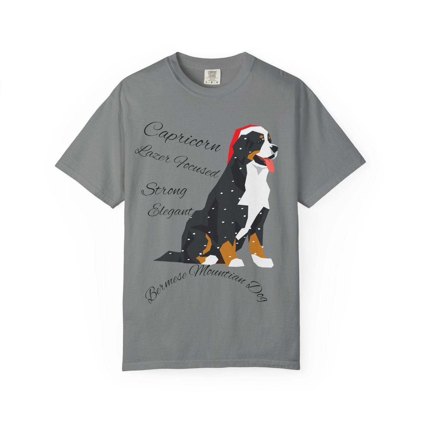 Capricorn Dog Unisex Garment-Dyed T-Shirt - Strong, Elegant, and Lazer Focused
