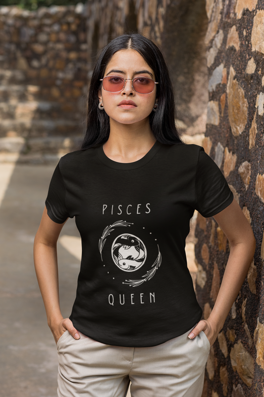 Pisces Queen T-Shirt, Astrology Tee, Zodiac Sign Apparel, Unique Gift for Her, Birthday Present, Casual Wear