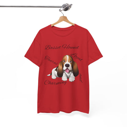 Cute Beagle Dog Graphic Unisex Heavy Cotton Tee