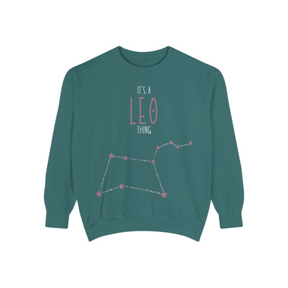 Leo Zodiac Sweatshirt, Astrology Gift, Horoscope Apparel, Unisex Fashion, Birthday Celebration, Cozy Layering