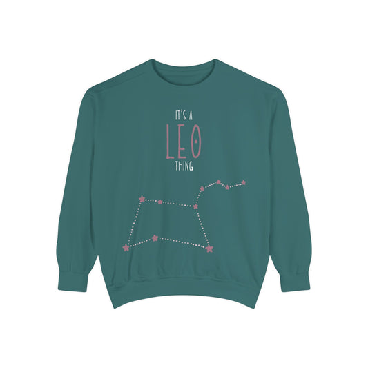 Leo Zodiac Sweatshirt, Astrology Gift, Horoscope Apparel, Unisex Fashion, Birthday Celebration, Cozy Layering