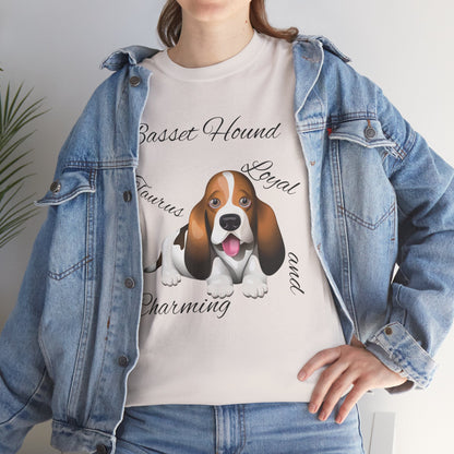 Cute Beagle Dog Graphic Unisex Heavy Cotton Tee