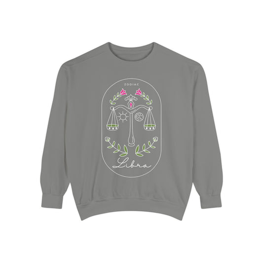 Libra Horoscope Sweatshirt - Cozy Astrology Gift, Unisex Pullover, Zodiac Fashion, Casual Wear, Horoscope Apparel, Birthday Gift