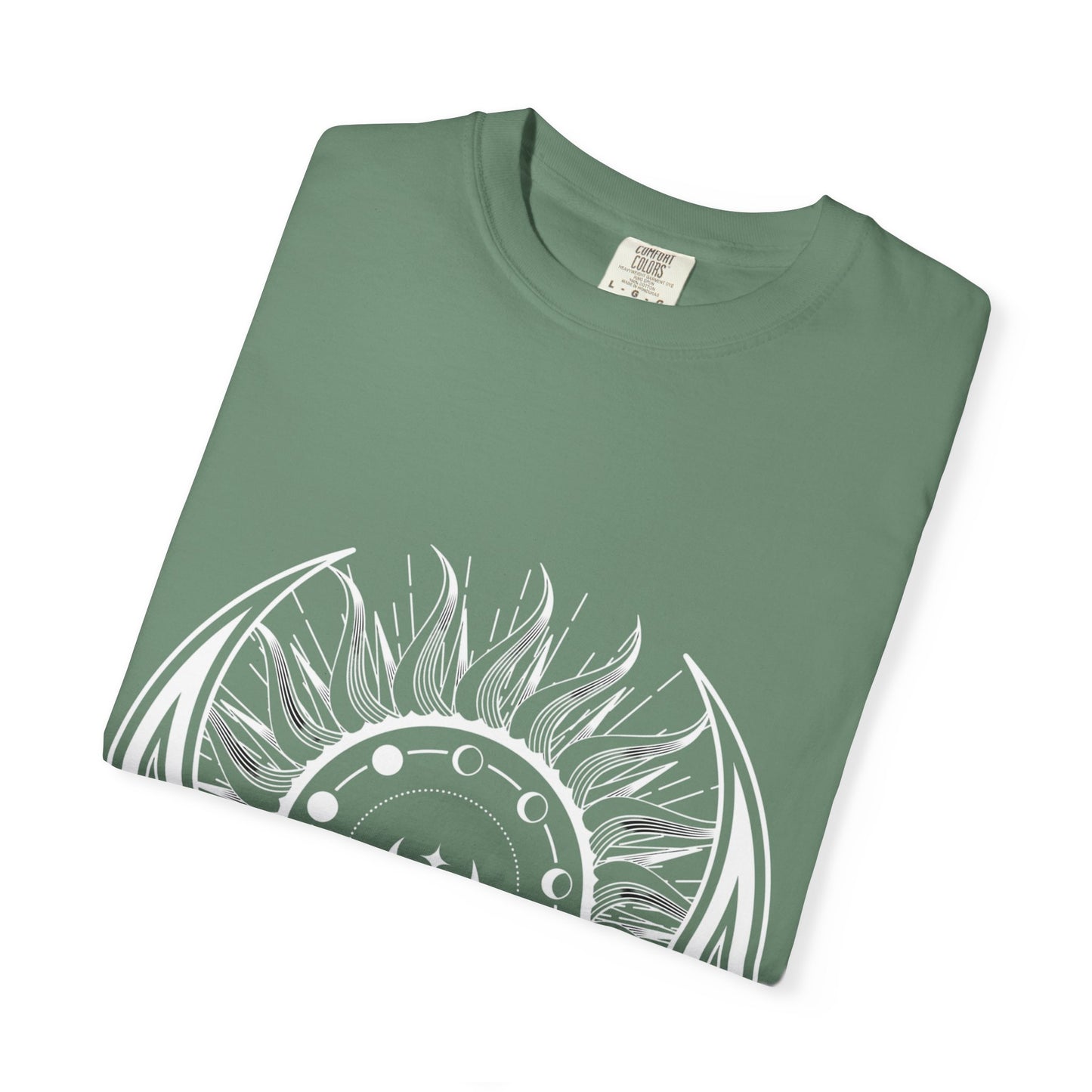 Celestial Suns & Moons T-Shirt, Cosmic Graphic Tee, Unisex Space Shirt, Astrology Apparel, Horoscope Gift for Him/Her