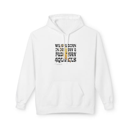 Born in February Fleece Hoodie, Unisex Sweatshirt, Cozy Gift for February Birthdays, Casual Wear, Inspirational Hoodie, Birthday Gift