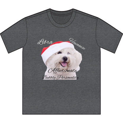 Libra Havanese Dog Lover Unisex Sueded T-Shirt - Affectionate & Bubbly Personality Gift