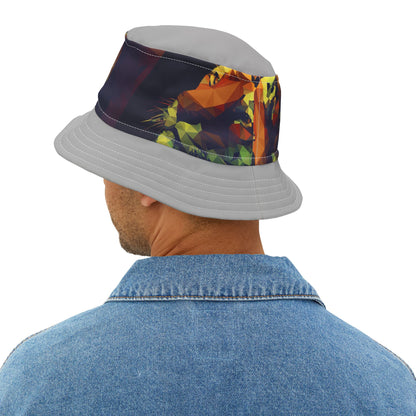 Vibrant Abstract Graphic Bucket Hat - Stylish & Trendy Summer Accessory
