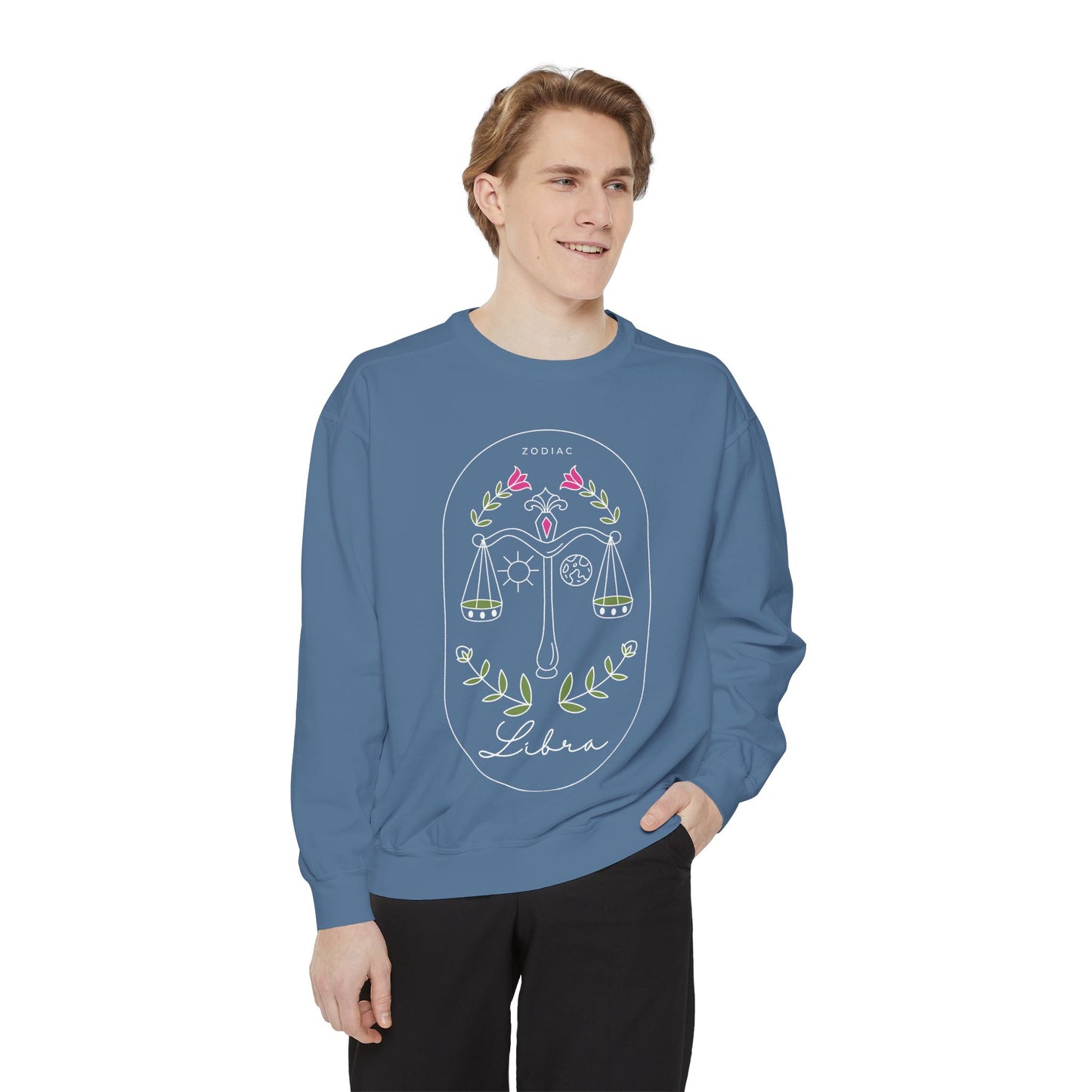 Libra Horoscope Sweatshirt - Cozy Astrology Gift, Unisex Pullover, Zodiac Fashion, Casual Wear, Horoscope Apparel, Birthday Gift