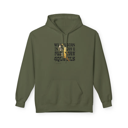 Born in February Fleece Hoodie, Unisex Sweatshirt, Cozy Gift for February Birthdays, Casual Wear, Inspirational Hoodie, Birthday Gift