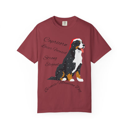 Capricorn Dog Unisex Garment-Dyed T-Shirt - Strong, Elegant, and Lazer Focused