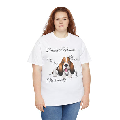 Cute Beagle Dog Graphic Unisex Heavy Cotton Tee