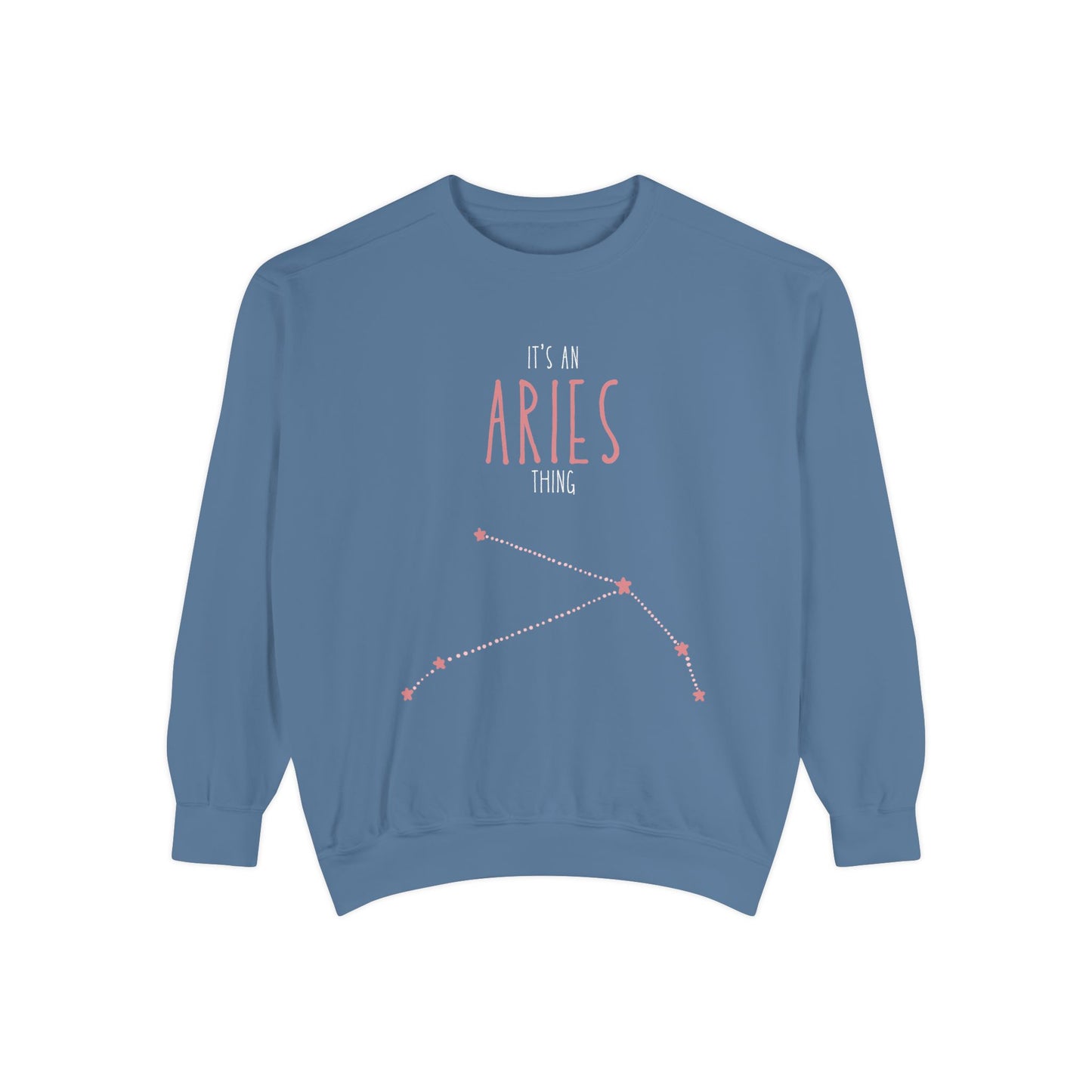 Aries Zodiac Sweatshirt, Astrology Gift, Unisex Casual Wear, Birthday Present for Aries, Cozy Layer for Astrology Lovers