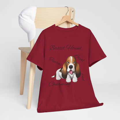 Cute Beagle Dog Graphic Unisex Heavy Cotton Tee