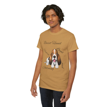 Cute Beagle Dog Graphic Unisex Heavy Cotton Tee