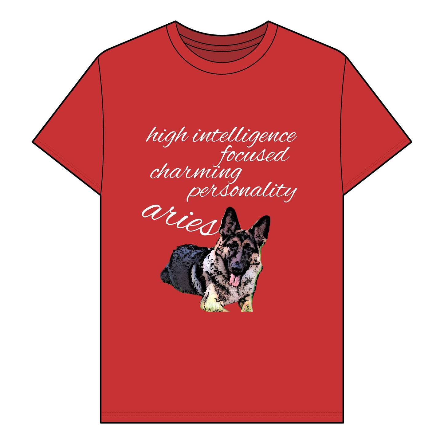 Unisex Organic T-Shirt - Adorable German Shepherd Design