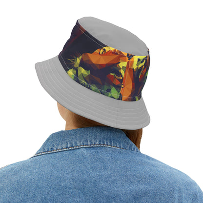 Vibrant Abstract Graphic Bucket Hat - Stylish & Trendy Summer Accessory
