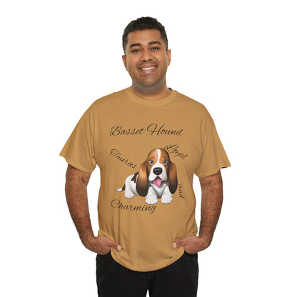 Cute Beagle Dog Graphic Unisex Heavy Cotton Tee