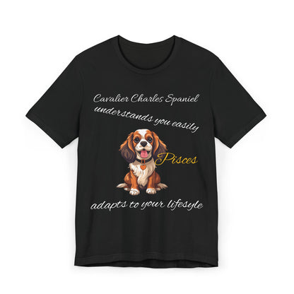 Cavalier Charles Spaniel Pisces T-Shirt - Perfect for Dog Lovers