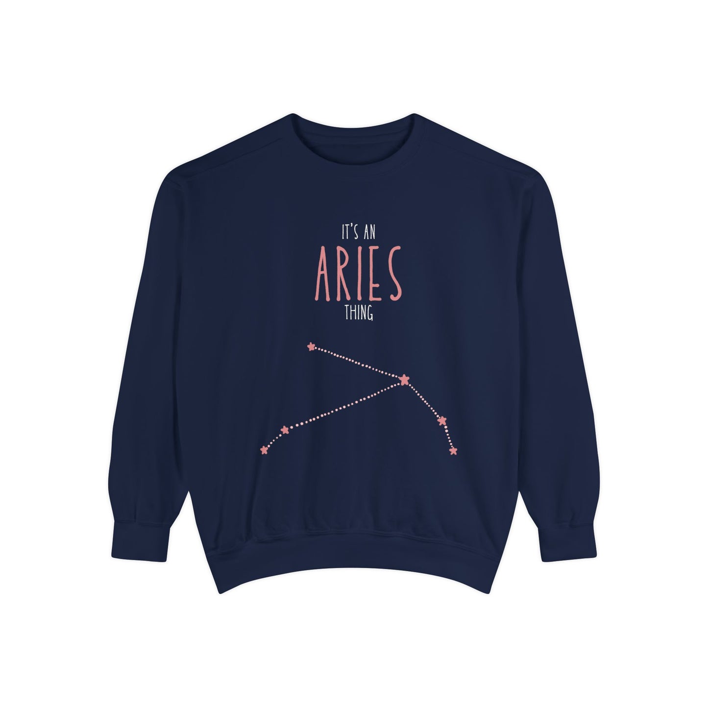 Aries Zodiac Sweatshirt, Astrology Gift, Unisex Casual Wear, Birthday Present for Aries, Cozy Layer for Astrology Lovers