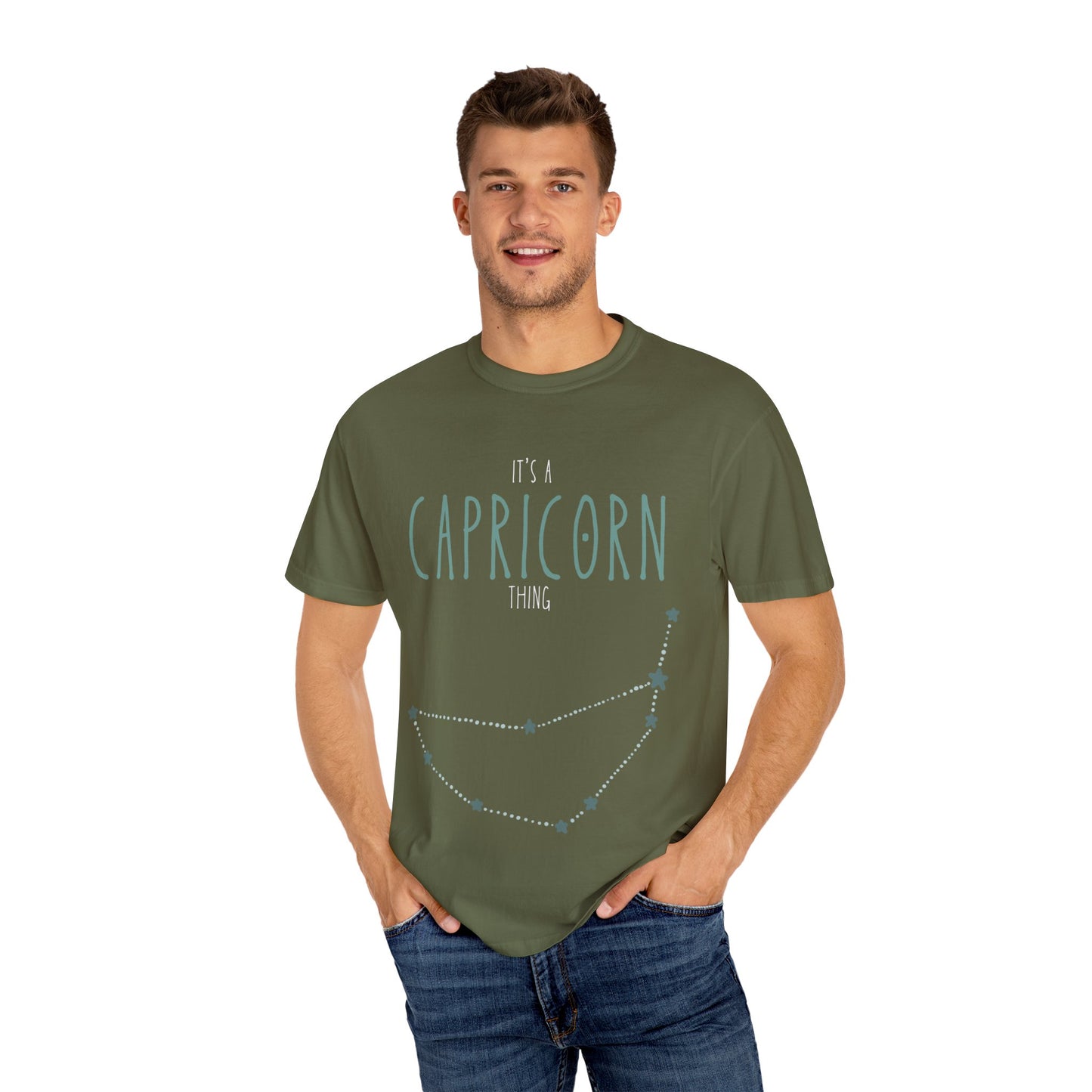 Capricorn Constellation T-shirt - Zodiac Sign Tee for Astrology Lovers, Birthday Gift, Unisex Garment-Dyed Tee, Horoscope Apparel, [...]