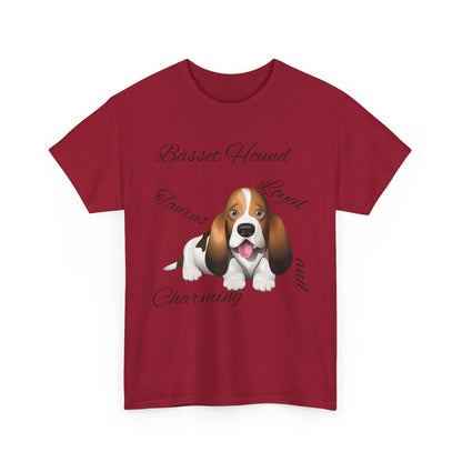 Cute Beagle Dog Graphic Unisex Heavy Cotton Tee