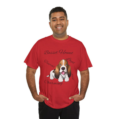 Cute Beagle Dog Graphic Unisex Heavy Cotton Tee